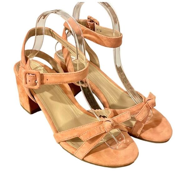 Vionic Rosabel pink suede bow tie heels size 7 - Picture 3 of 13